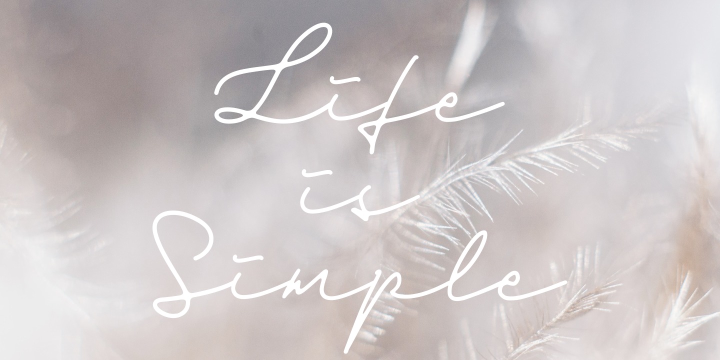 Beispiel einer Dienilla Regular-Schriftart